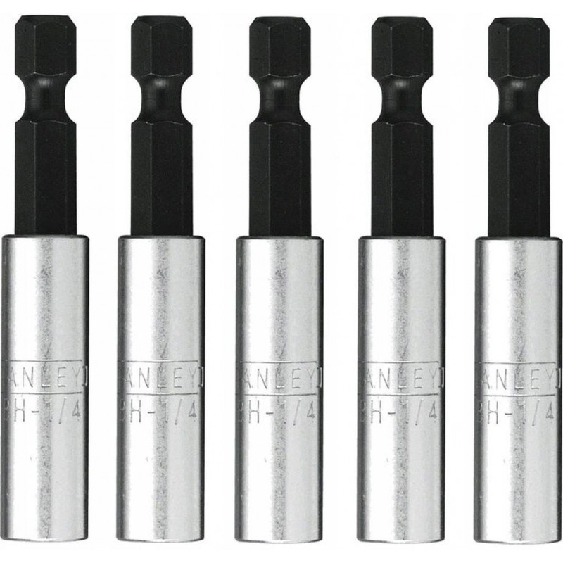 Stanley 1-68-732 Porte-embouts magnétique 1/4" 60 mm, 5 pièces