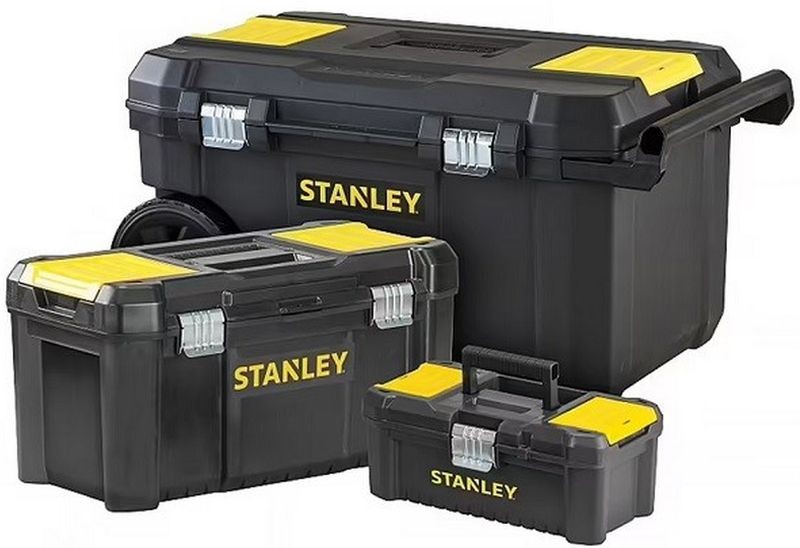 Stanley STST1-81065 Essential Set de boîte à outils mobile 3 en 1