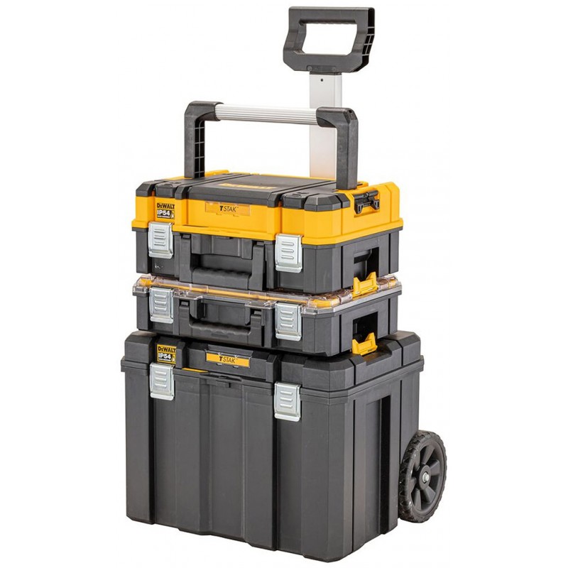 DeWALT DWST83411-1, Système de rangement modulaire 3 pièces TSTAK, IP54