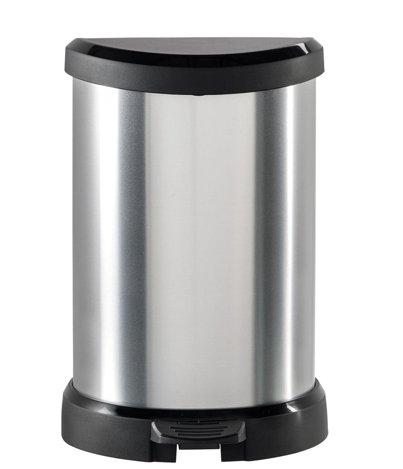 Poubelle curver 20,0 l métallisé argent