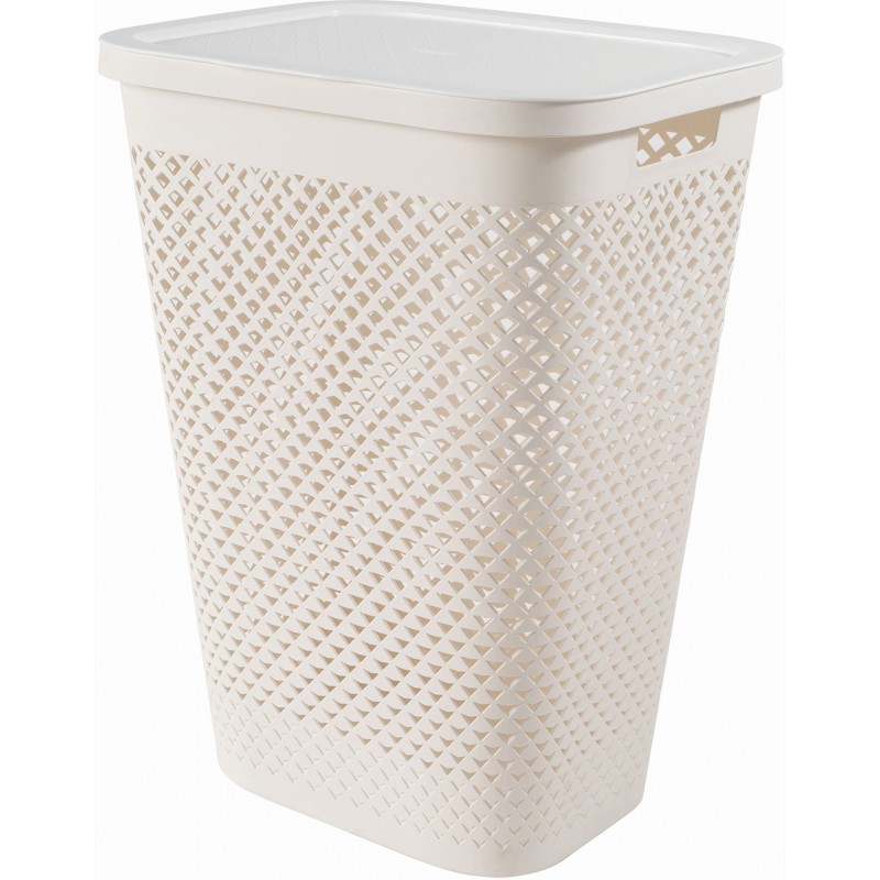 CURVER PURE 55 L Bac à linge 43 x 35 x 58 cm, beige 01918-X64