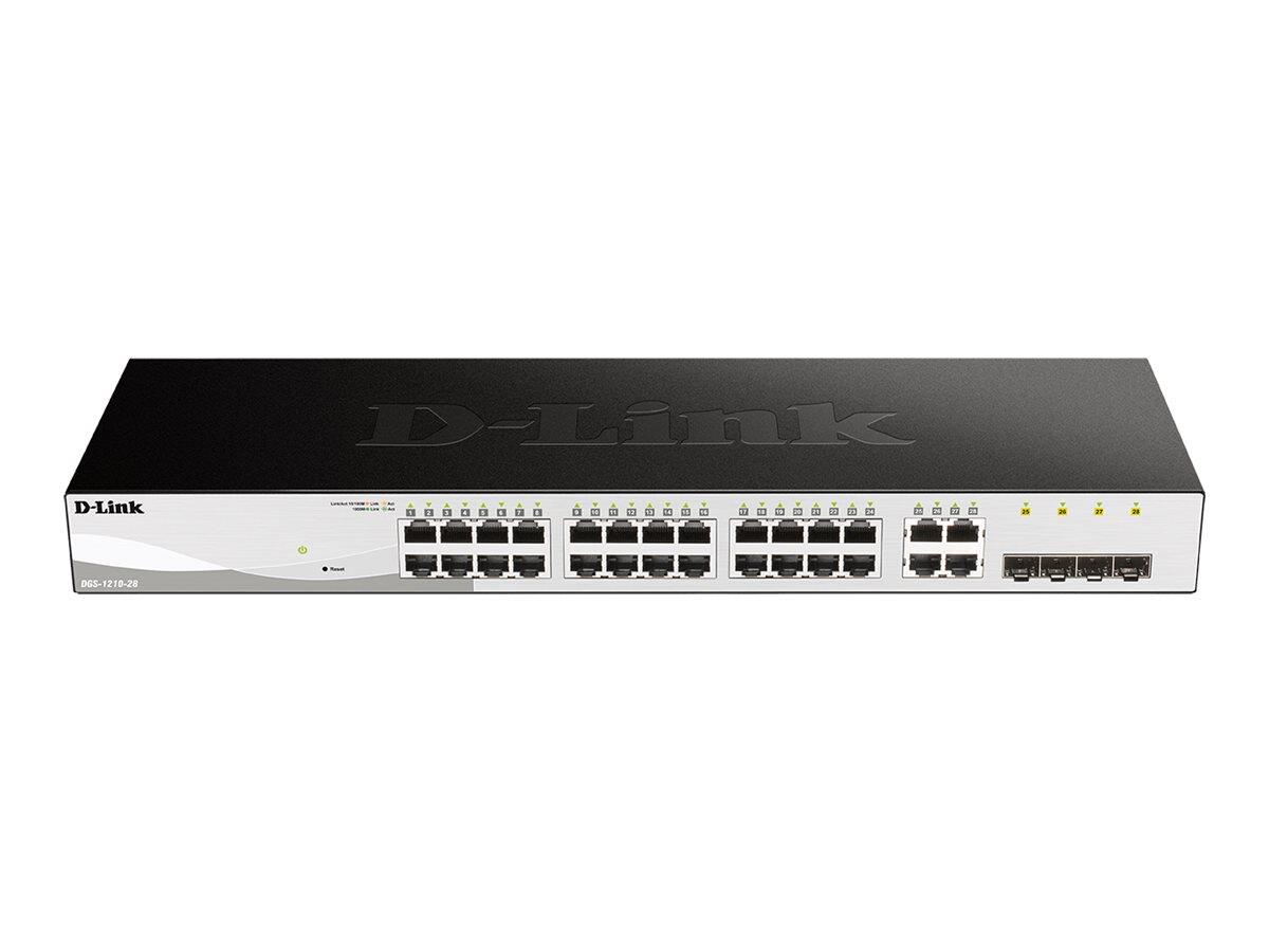 Switch D-Link DGS-1210-28/E, 28 ports Gigabit Smart Managed Layer 2