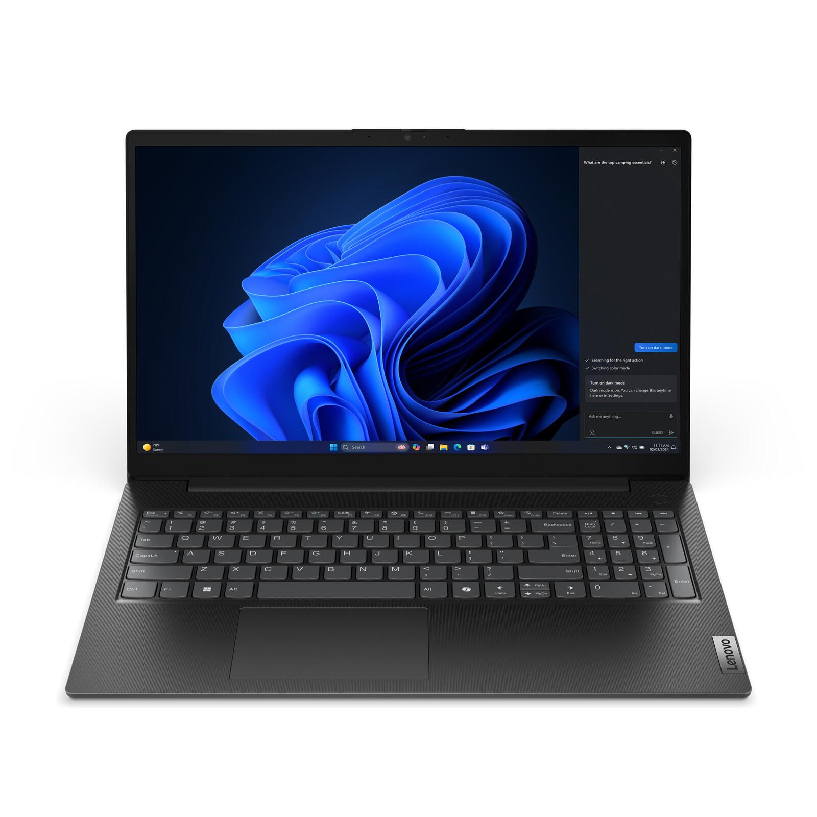 Ordinateur portable Lenovo V15 Gen 5 Intel® Core™ i5-13420H 39,6 cm (15,6") 16 Go RAM, 256 Go SSD, Full HD, Win11 Pro