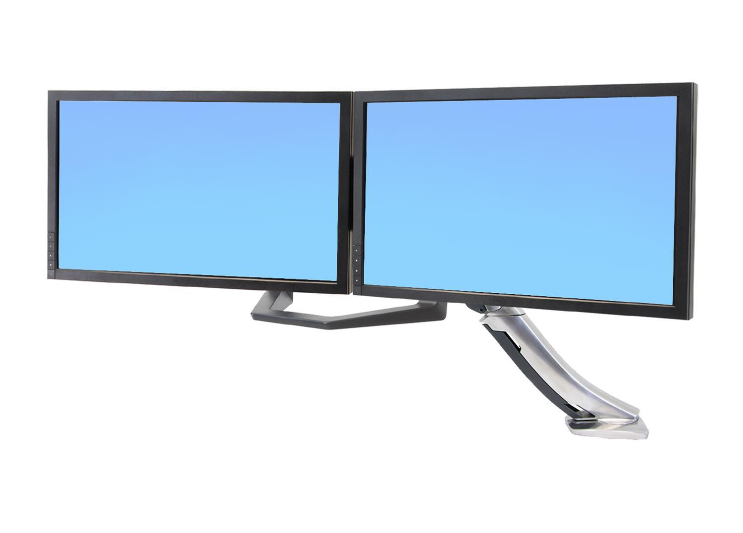 Kit d'extension Ergotron Dual avec poignée pour deux écrans jusqu'à 60,96 cm (24 pouces) pour supports LX
