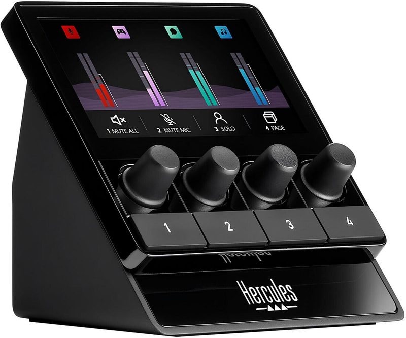 Contrôleur audio Hercules Stream 100, noir Plateforme: Windows 10