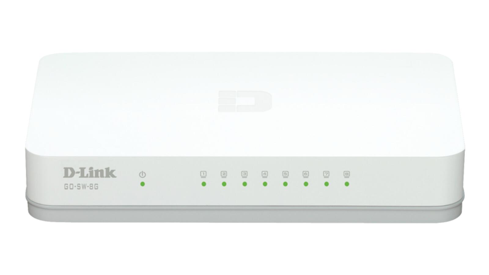 Commutateur D-Link GO-SW-8G/E, 8 ports non géré Gigabit Desktop