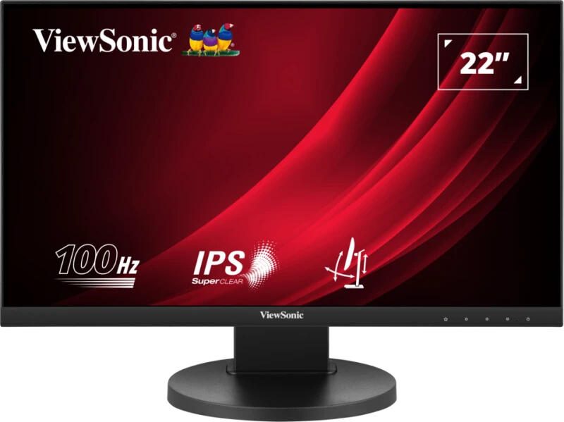 ViewSonic VG Series VG2208A Écran Full HD 55,9 cm (22") Full HD (1920 x 1080 pixels), Panneau IPS, 5 ms, 100 Hz, HDMI 1.4