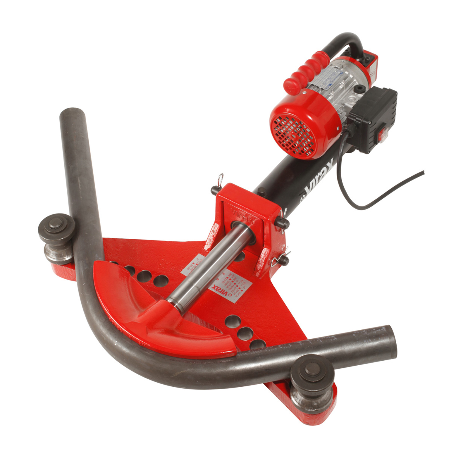 VIRAX Machine à cintrer hydraulique électrique 3/8-3'' gaz (2 coffrets) - Réf. 240852