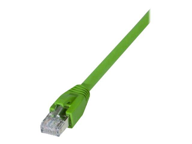 Câble de raccordement industriel Exertis Connect Cat. 6A, S/FTP (PiMF), résistant à l'huile, haute résistance à l'abrasion, vert, 1,0 m