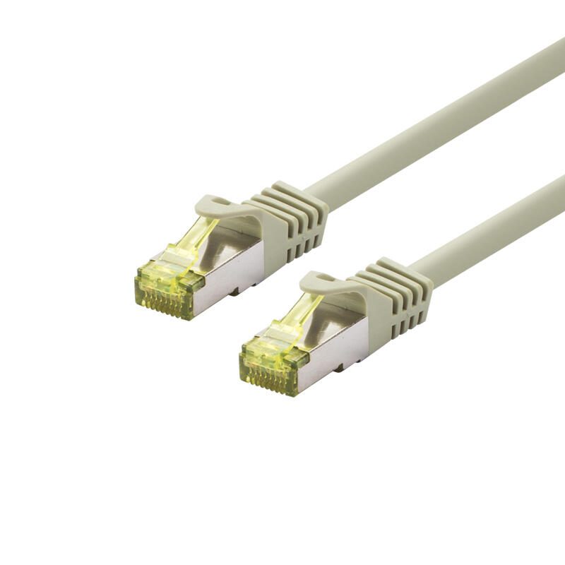 LOGON Câble de raccordement Dexlan Cat. 6A, S/FTP (PiMF), gris, 90 m