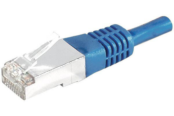 Câble de raccordement Dexlan Cat. 6A, S/FTP (PiMF), bleu, 20,0 m