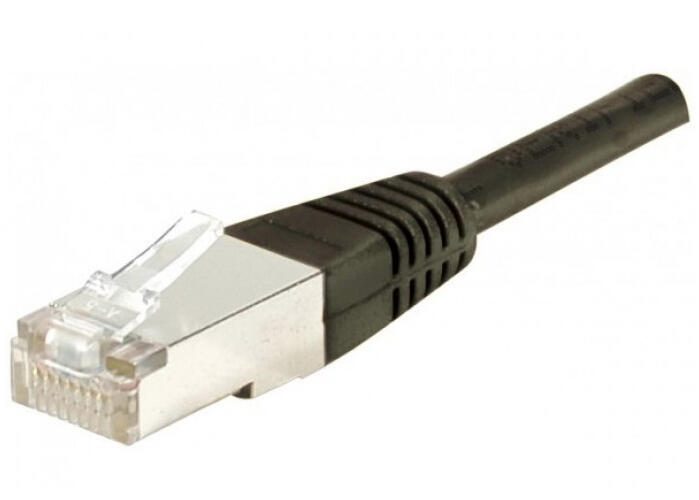Câble de raccordement Dexlan Cat. 6A, S/FTP (PiMF), noir, 15,0 m