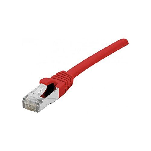 Câble de raccordement Exertis Connect Cat. 6A, S/FTP (PiMF), sans halogène, avec protection des ergots, rouge, 25,0 m