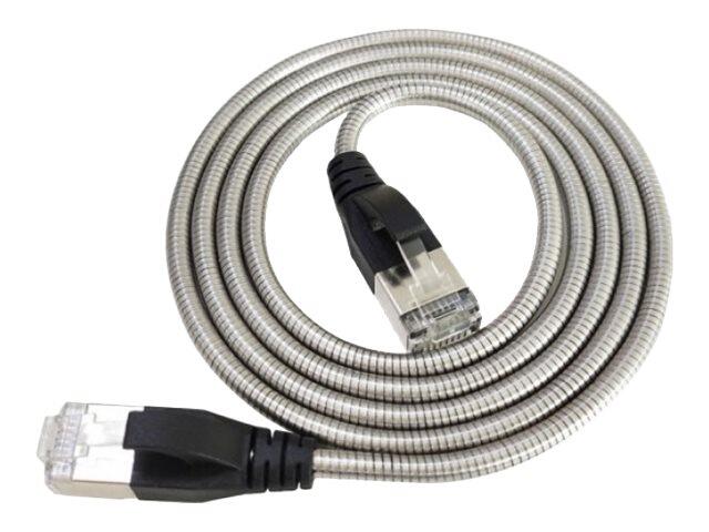 Câble de raccordement Exertis Connect Cat. 6A, U/FTP, armé d'acier, 10,0 m