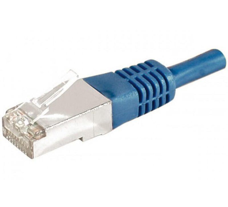 Câble de raccordement Dexlan Cat. 6A, F/UTP, bleu, 1,5 m