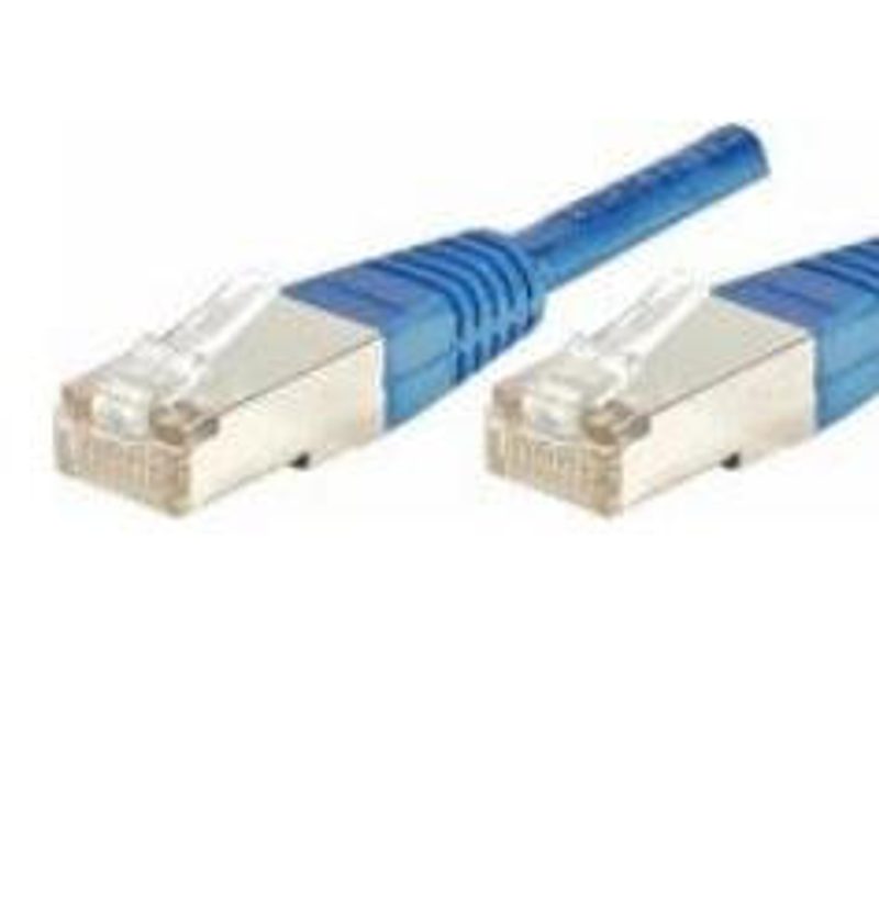 Câble de raccordement Dexlan Cat. 6A, F/UTP, bleu, 20,0 m