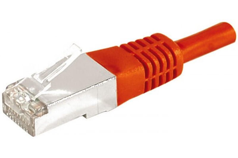 Câble de raccordement Dexlan Cat. 6A, F/UTP, rouge, 15,0 m