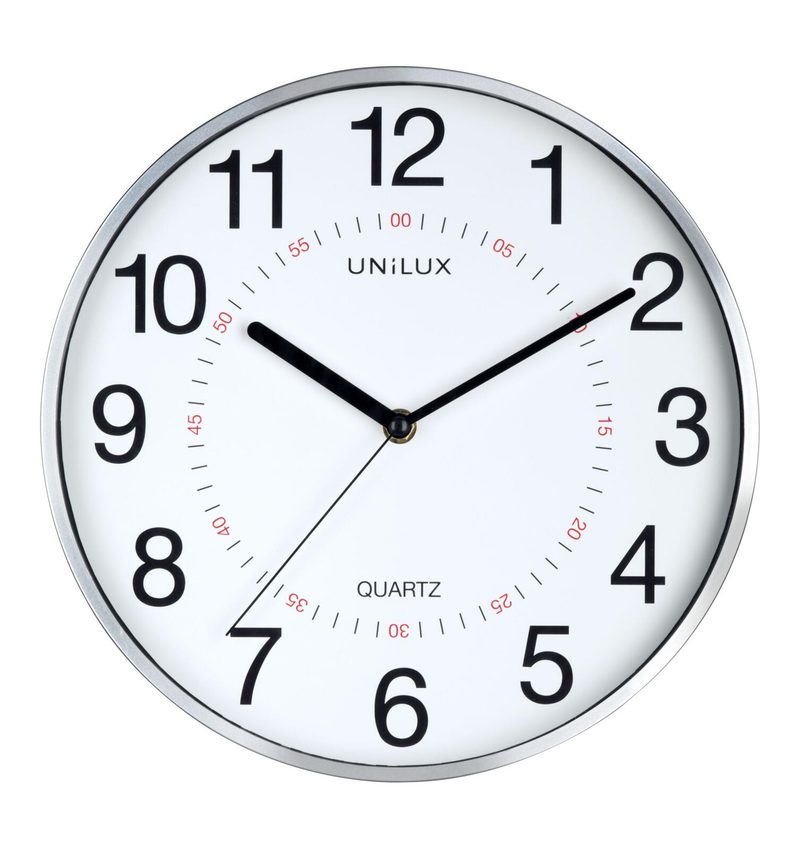 UNiLUX Horloge murale Aria, Ø 30,50 cm, gris