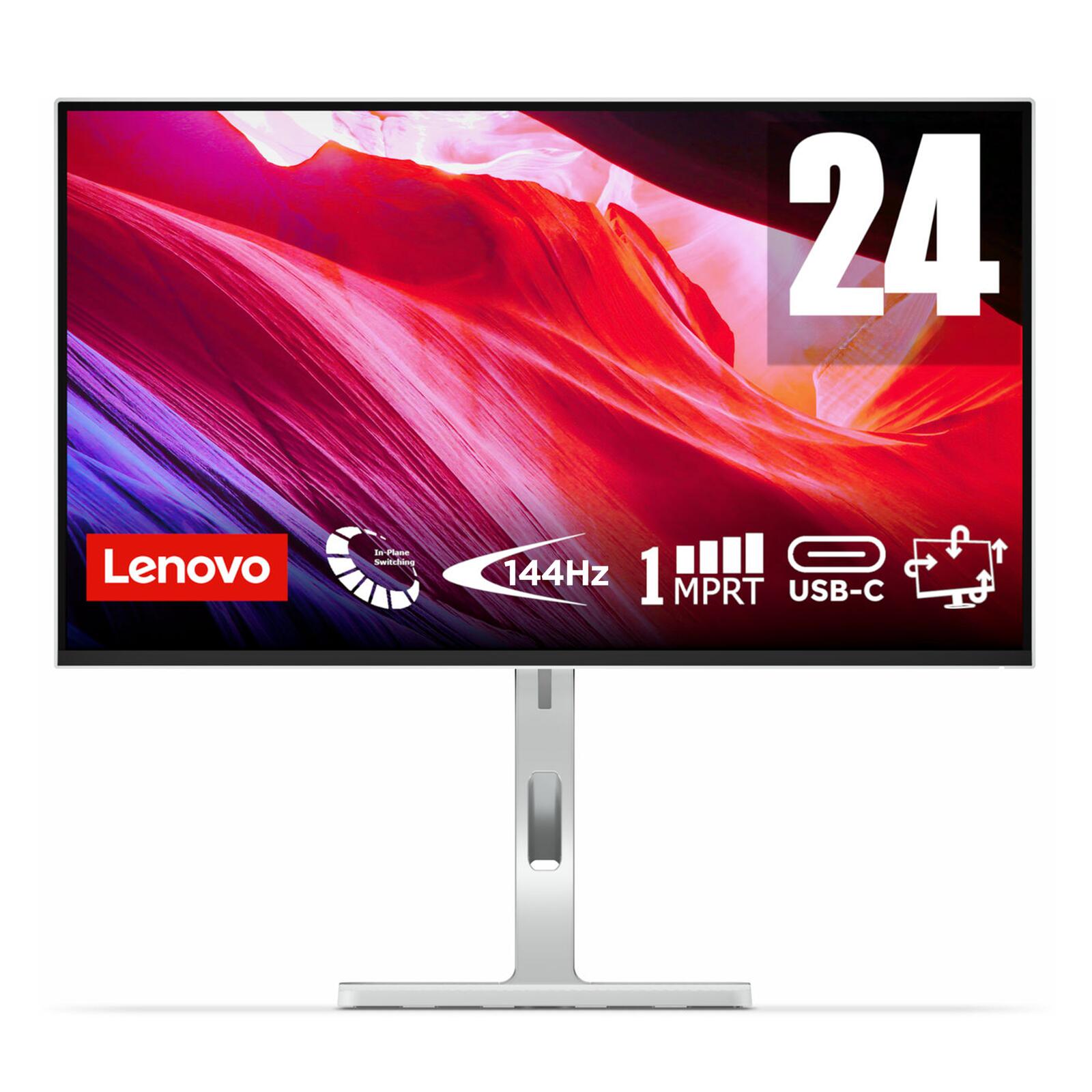 Écran Lenovo L24D-4C Full HD 60,5 cm (23,8") Full HD (1920 x 1080 pixels), 1 ms, 144 Hz, HDMI 1.4