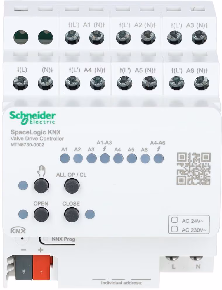 Schneider Electric MTN6730-0002 SpaceLogic KNX Actionneur d'entraînement de vanne