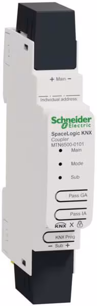 Coupleur KNX Schneider Electric MTN6500-0101 SpaceLogic sur rail DIN