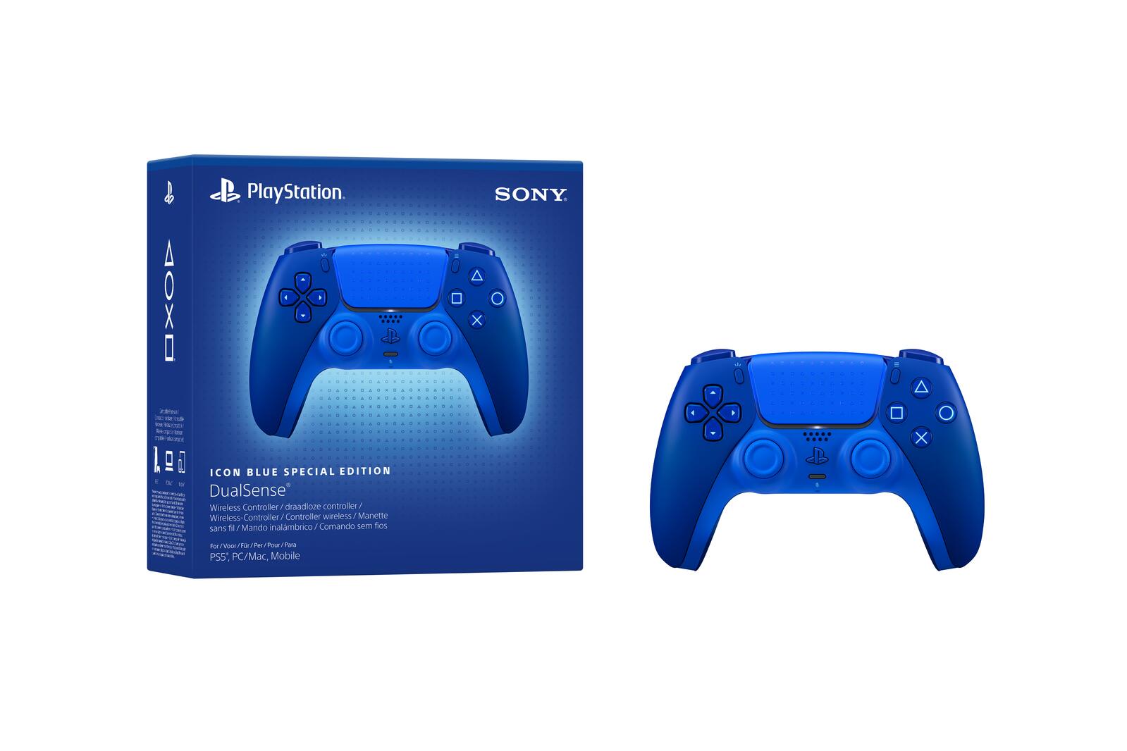 Manette sans fil Sony PlayStation 5 DualSense - Édition spéciale Icon Blue