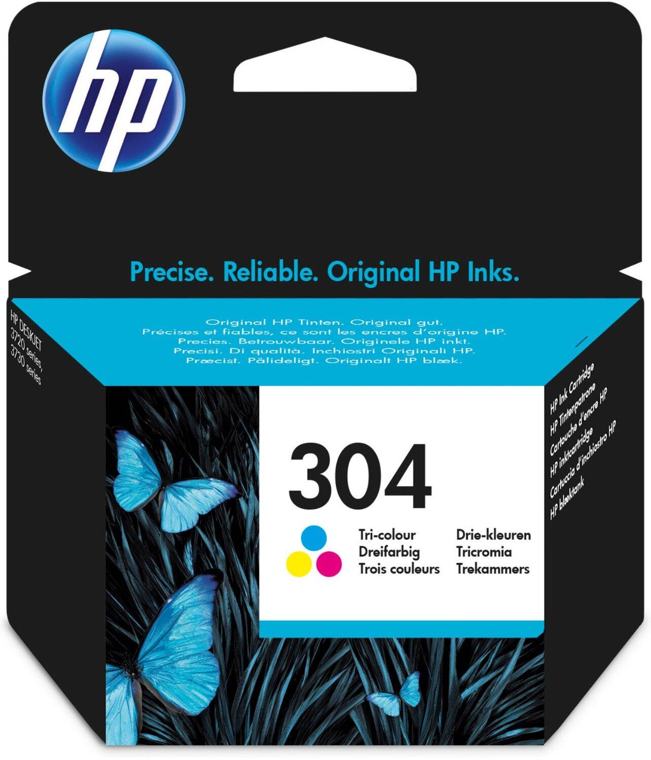 Cartouche d'encre HP Original 304 - cyan, magenta, jaune (N9K05AE)