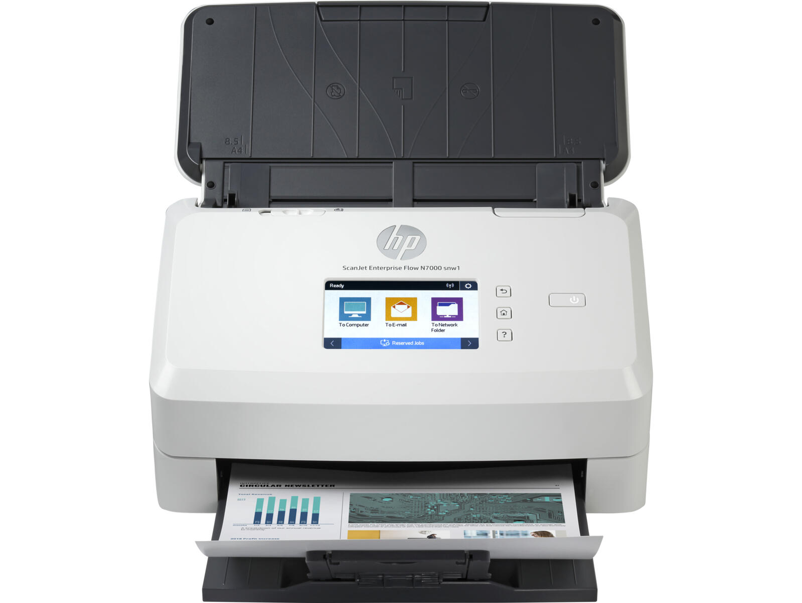 Scanner de documents HP ScanJet Enterprise Flow N7000 snw1 A3, 600 ppp, USB, ADF, recto-verso, Wi-Fi, LAN
