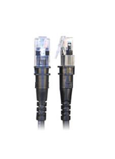 Patchsee Patchkabel ThinPatch Cat. 6A ISO/IEC, U/FTP, sans halogène, 10 G, noir, 2,4 m