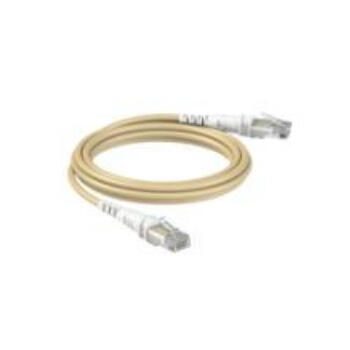 Patchsee ThePATCHCORD Câble de raccordement RJ45 Cat. 6A, U/UTP, extra fin, beige, 4,9 m