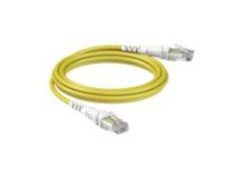 Patchsee ThePATCHCORD Câble de raccordement RJ45 Cat. 6A, U/UTP, extra fin, jaune, 0,15 m
