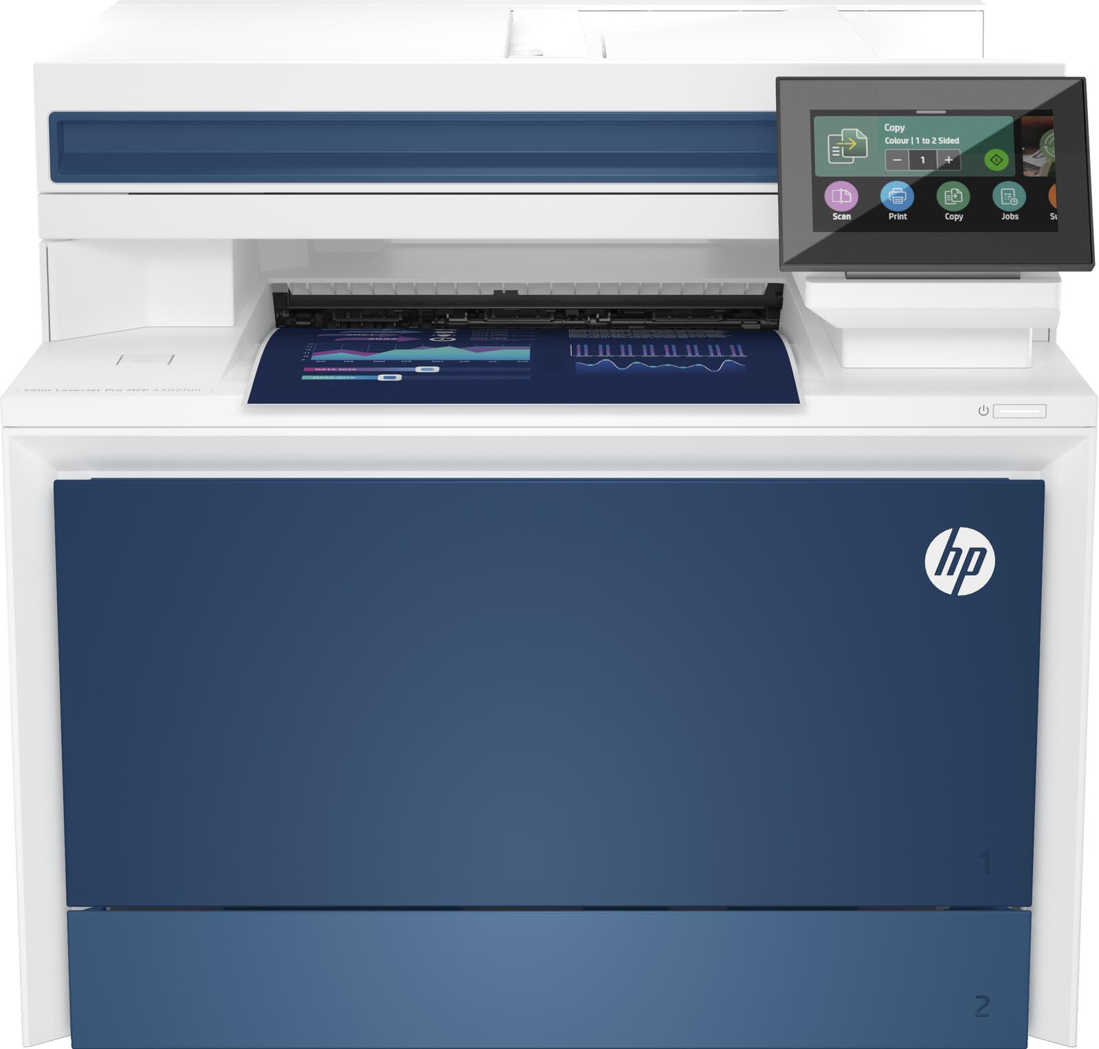 HP Color LaserJet Pro 4302fdn Imprimante multifonction laser couleur A4, 4-en-1, imprimante, scanner, photocopieur, fax, recto-verso, LAN