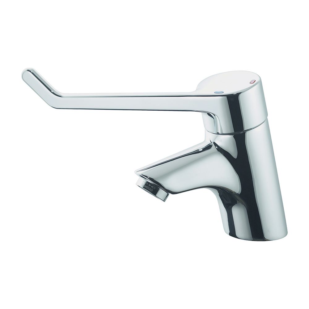Ideal Standard Robinetterie de sécurité WT-S CeraPlus, sans flexible de vidange, levier 180 mm, sortie 108 mm, chromé