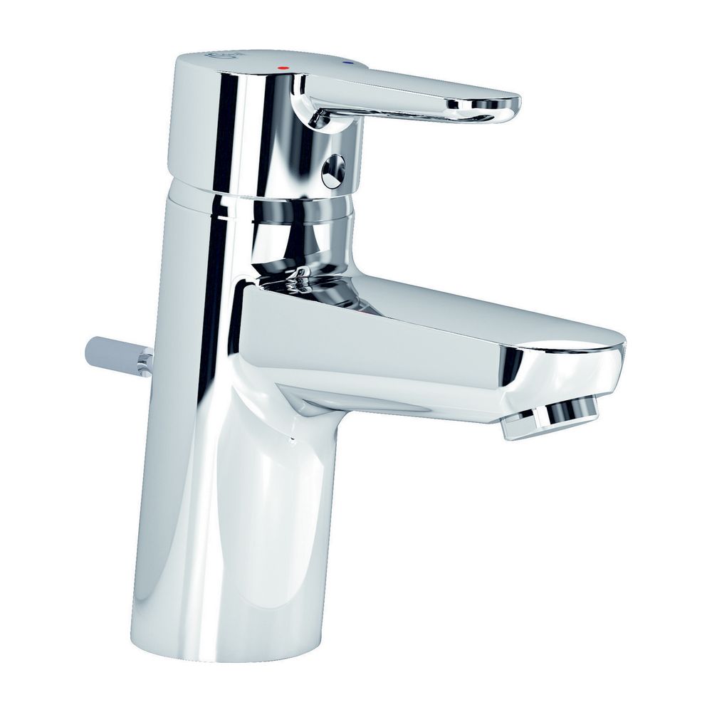 Robinetterie de lavabo Connect Blue Ideal Standard, avec évacuation, sortie 112 mm, chromé