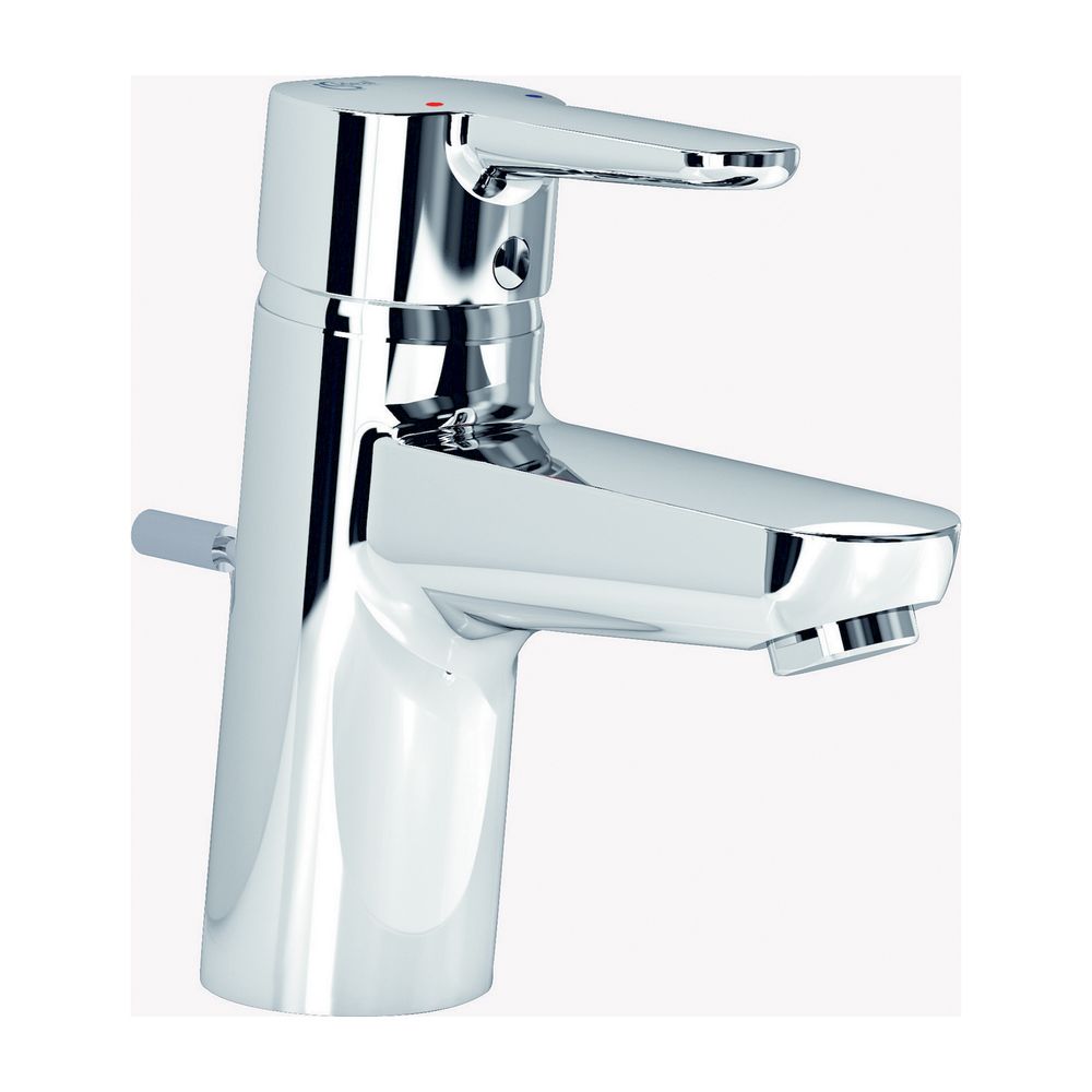 Ideal Standard Robinetterie de lavabo Connect Blue, ND, avec évacuation, bec 112 mm, chromé