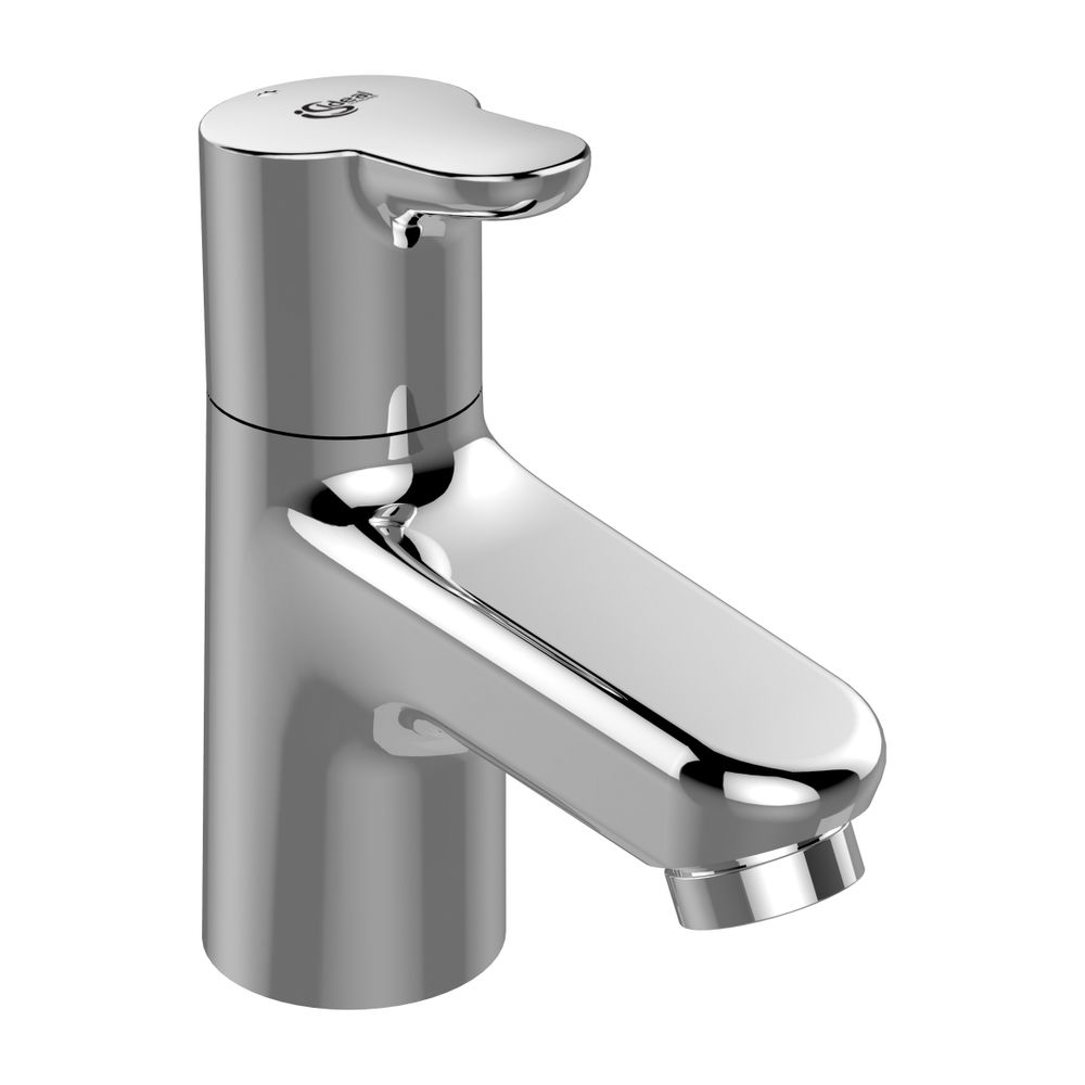 Robinetterie de sol Ceraplus Ideal Standard, sortie 77 mm, finition chromée
