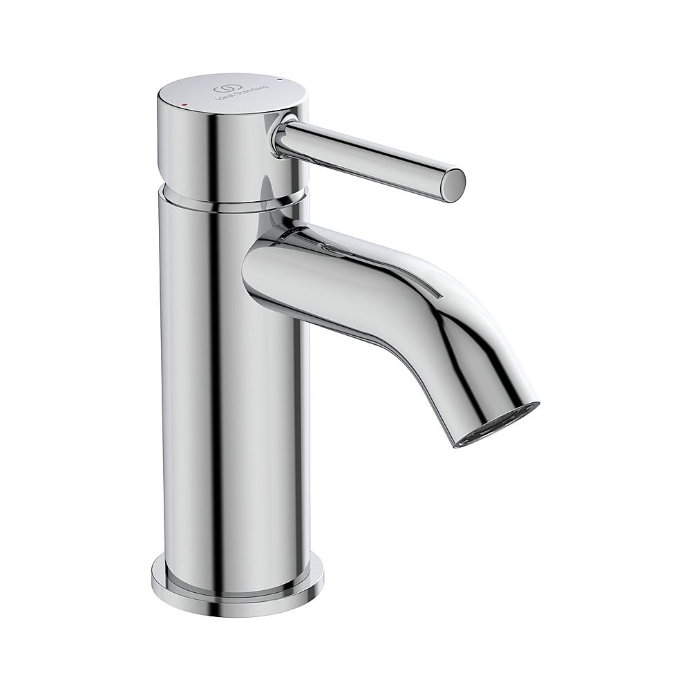 Robinetterie de lavabo Ideal Standard Ceraline 5 l/min sans évacuation, sortie 100 mm, chromé