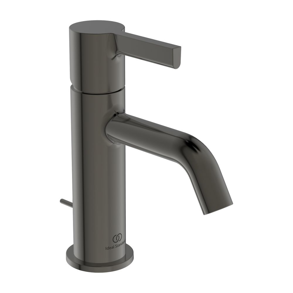 Robinetterie de lavabo Ideal Standard JOY, avec tirette, portée 110 mm, Magnetic Grey