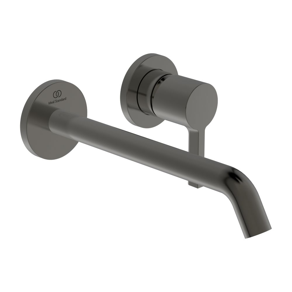 Ideal Standard Robinetterie de lavabo JOY, BS2, rosace ronde, sortie 225 mm, Magnetic Grey