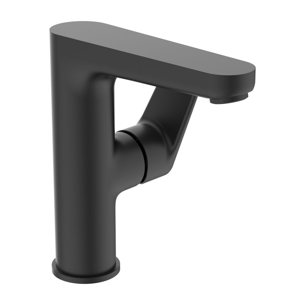 Robinetterie de lavabo Ideal Standard Cerafine O H155 sans vidange Sortie 136mm Silk Black