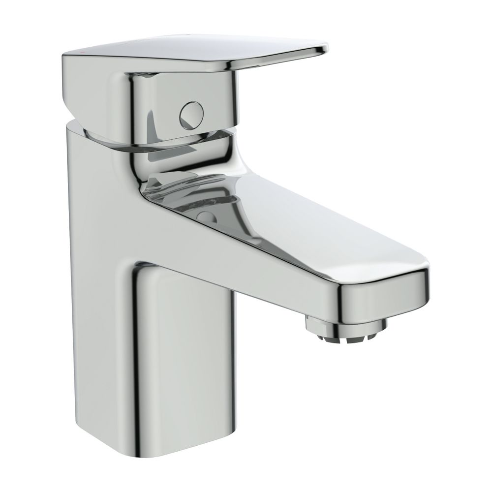 Robinetterie de lavabo Ideal Standard ND Ceraplan H70 avec garniture d'évacuation, bec 103 mm, chromé