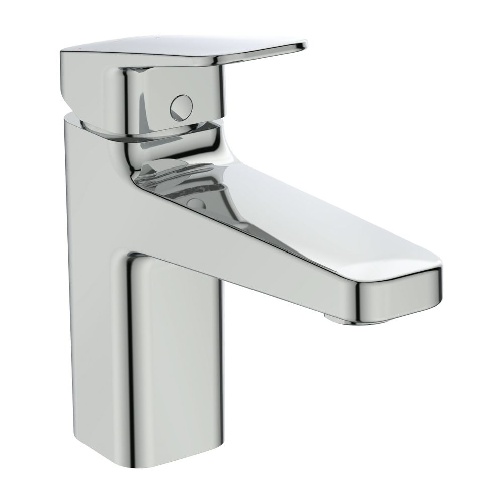 Ideal Standard robinetterie pour lavabo Ceraplan H90 avec garniture d'évacuation 124 mm, chromé, BlueStart