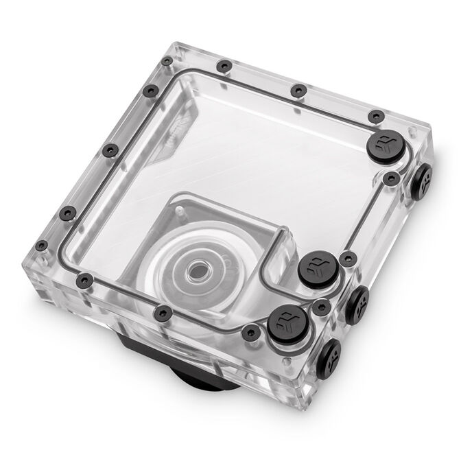 EK Water Blocks EK-Quantum Kinetic3 FLT D5 PWM Combinaison réservoir-pompe - 140 mm, D-RGB, Acrylique