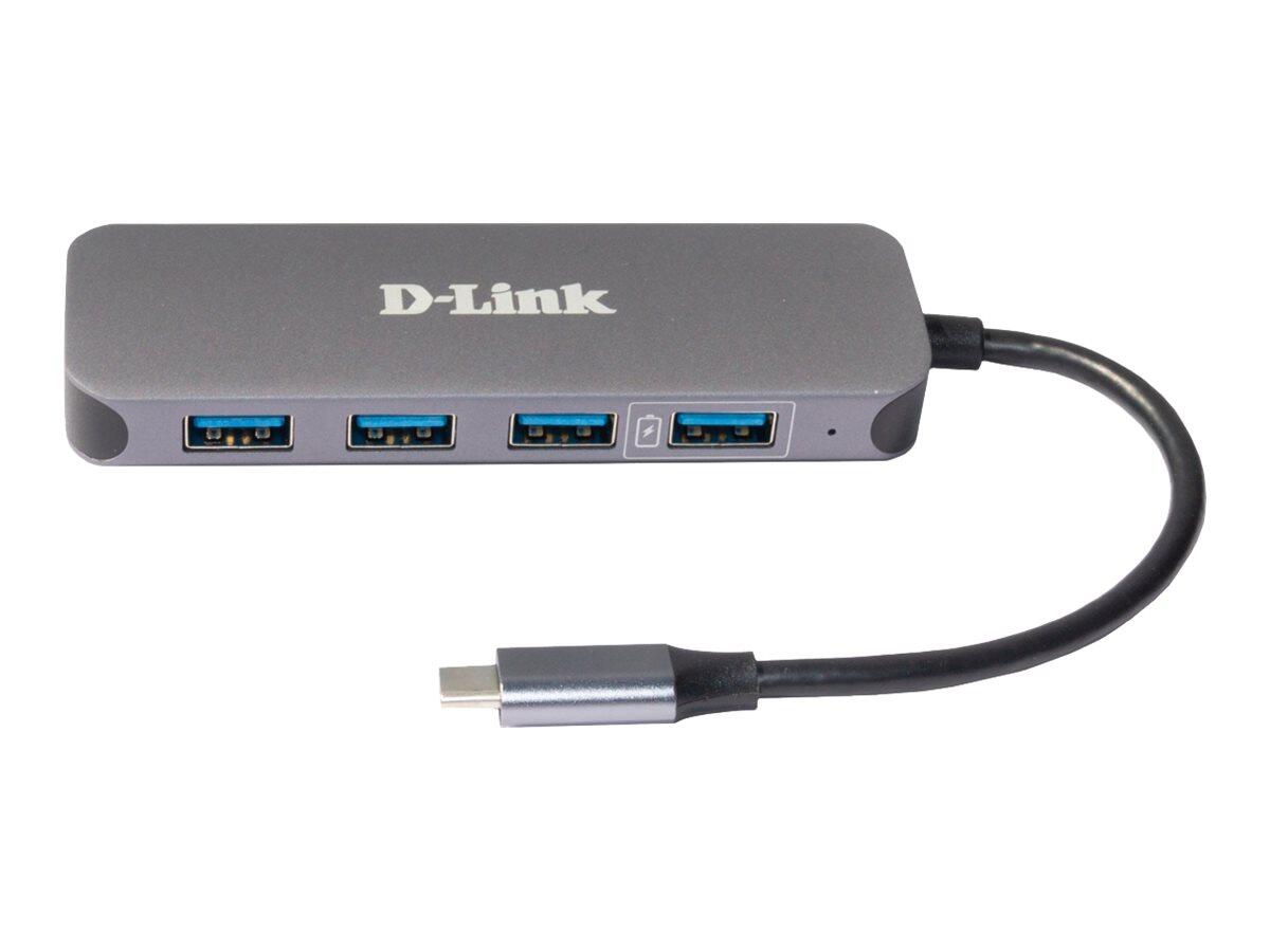 D-Link DUB-2340, concentrateur USB-C avec 4 ports USB 3.0 incluant fonction de charge