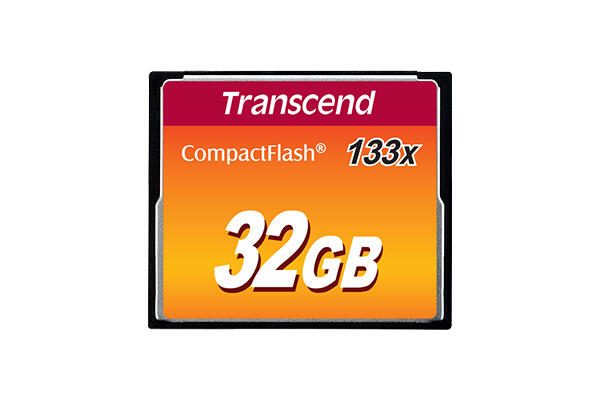 Transcend Carte mémoire TS32GCF133 CompactFlash 32 Go, MLC, Noir