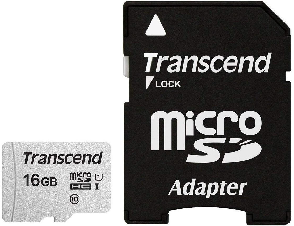 Carte mémoire Transcend 300S 16 Go microSDHC