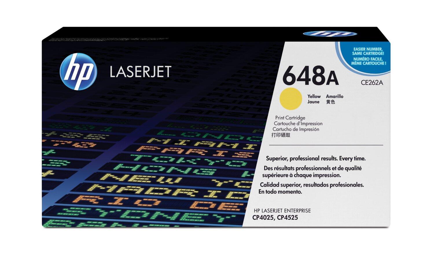 Toner HP Original 648A jaune 11 000 pages (CE262A)