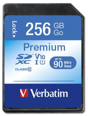 Carte mémoire SDXC Verbatim 256 Go
