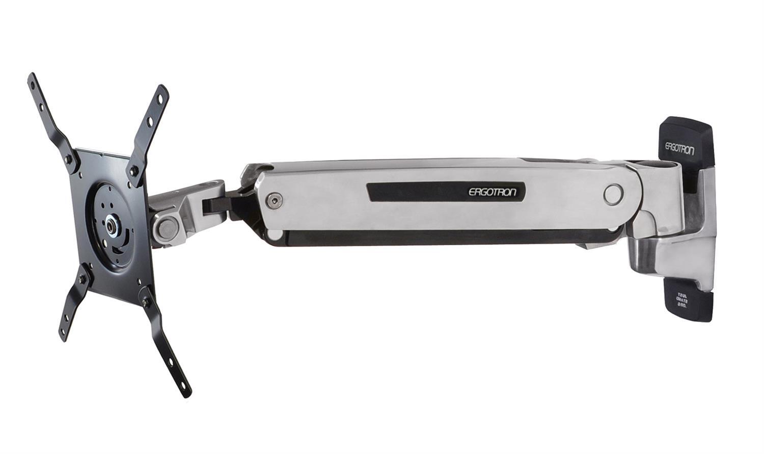 Bras articulé Ergotron LD pour fixation murale, compatible écrans jusqu'à 106,68 cm (42") en aluminium