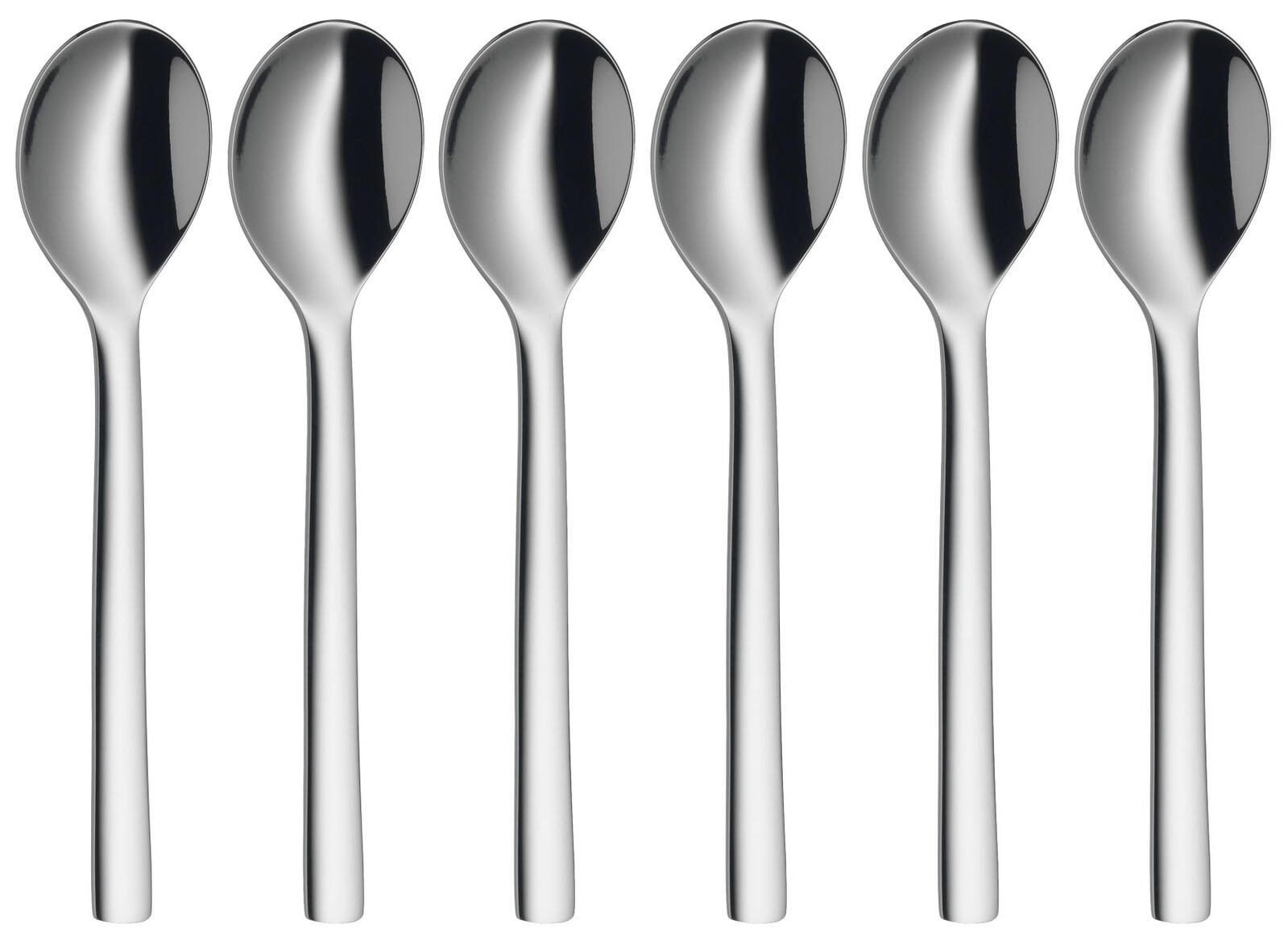 Cuillères à espresso WMF Nuova argent 1 set = 6 pièces — lot de 6 pièces